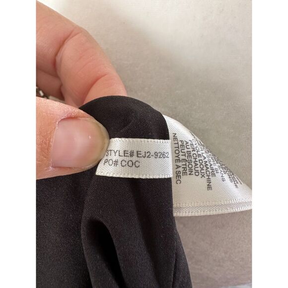 Eliza J Patchwork Print High Low Faux Wrap Dress Size 2 - Picture 9 of 10